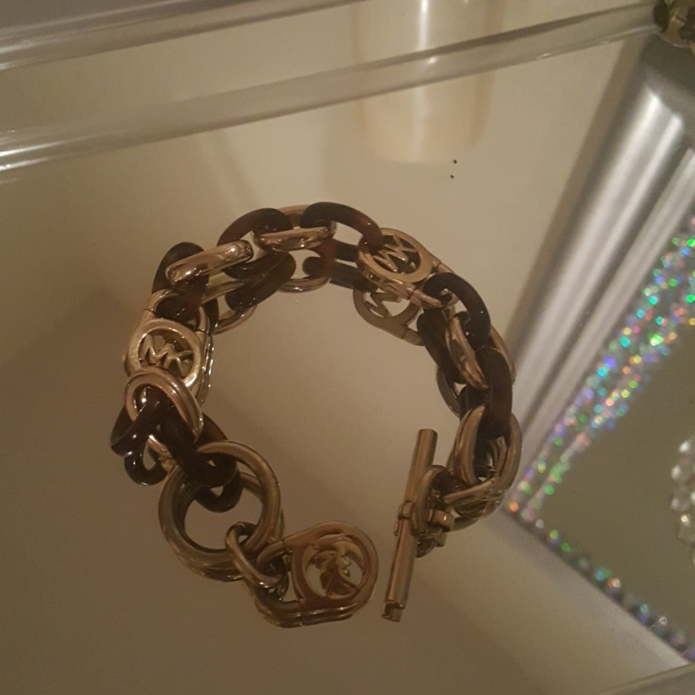 Michael looks bracelet